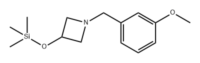 Azetidine, 1-[(3-methoxyphenyl)methyl]-3-[(trimethylsilyl)oxy]- 구조식 이미지