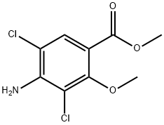 Benzoic acid, 4-amino-3,5-dichloro-2-methoxy-, methyl ester 구조식 이미지