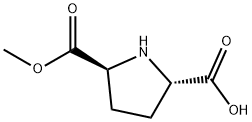 2,5-Pyrrolidinedicarboxylic acid, monomethyl ester,trans- Structure