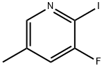 Pyridine, 3-fluoro-2-iodo-5-methyl- Structure