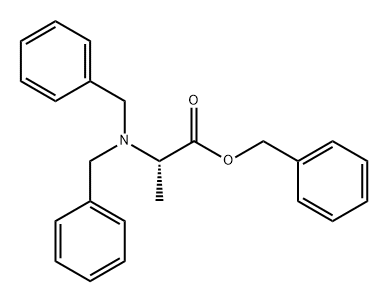 L-Alanine, N,N-bis(phenylmethyl)-, phenylmethyl ester 구조식 이미지