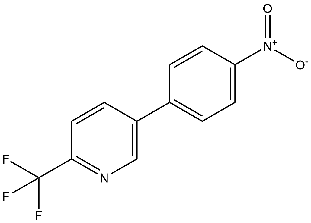 5-(4-nitrophenyl)-2-(trifluoromethyl)pyridine Structure