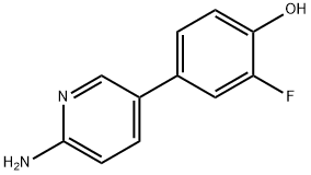 4-(6-Aminopyridin-3-yl)-2-fluorophenol Structure