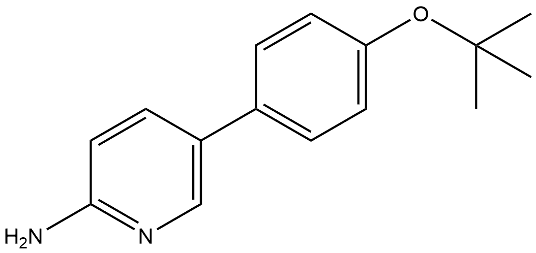 5-[4-(1,1-Dimethylethoxy)phenyl]-2-pyridinamine Structure