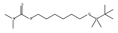 Carbamothioic acid, N,N-dimethyl-, O-[6-[[(1,1-dimethylethyl)dimethylsilyl]oxy]hexyl] ester Structure