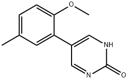 2-Hydroxy-5-(2-methoxy-5-methylphenyl)pyrimidine Structure