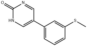 2-Hydroxy-5-(3-methylthiophenyl)pyrimidine Structure