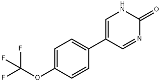 2-Hydroxy-5-(4-(trifluoromethoxy)phenyl)pyrimidine Structure