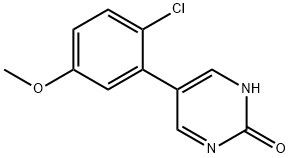 5-(2-Chloro-5-methoxyphenyl)-2-hydroxypyrimidine Structure