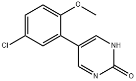 5-(5-Chloro-2-methoxyphenyl)-2-hydroxypyrimidine Structure