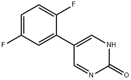 5-(2,5-Difluorophenyl)-2-hydroxypyrimidine Structure