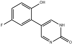 5-(5-Fluoro-2-hydroxyphenyl)-2-hydroxypyrimidine Structure