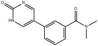 5-[3-(N,N-Dimethylaminocarbonyl)phenyl]-2-hydroxypyrimidine Structure