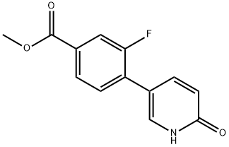 5-(2-Fluoro-4-methoxycarbonylphenyl)-2-hydroxypyridine Structure