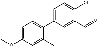 2-Formyl-4-(4-methoxy-2-methylphenyl)phenol Structure