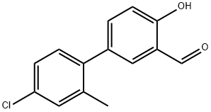 4-(4-Chloro-2-methylphenyl)-2-formylphenol Structure