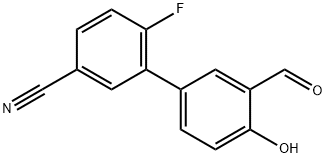 4-(5-Cyano-2-fluorophenyl)-2-formylphenol Structure