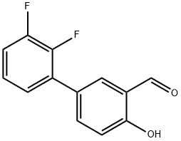 4-(2,3-Difluorophenyl)-2-formylphenol Structure