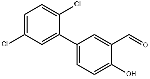 4-(2,5-Dichlorophenyl)-2-formylphenol Structure