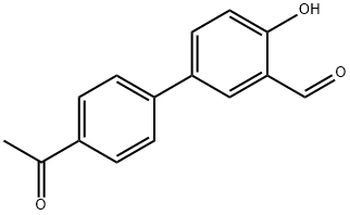 4-(4-Acetylphenyl)-2-formylphenol Structure