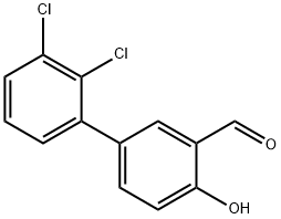 4-(2,3-Dichlorophenyl)-2-formylphenol Structure