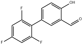 2-Formyl-4-(2,4,6-trifluorophenyl)phenol Structure