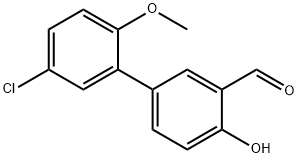 4-(5-Chloro-2-methoxyphenyl)-2-formylphenol Structure