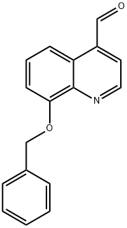 4-Quinolinecarboxaldehyde, 8-(phenylmethoxy)- 구조식 이미지