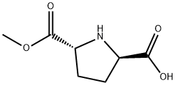 2,5-Pyrrolidinedicarboxylic acid, monomethyl ester, (2R-trans)- Structure