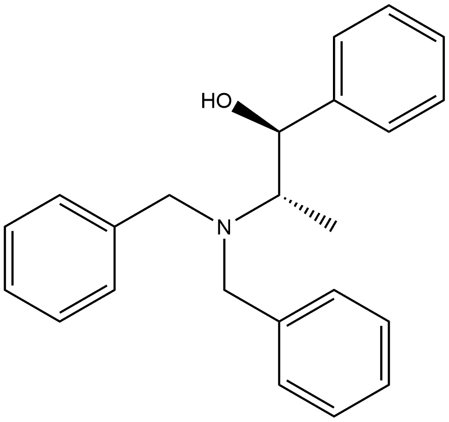 Benzenemethanol, α-[(1S)-1-[bis(phenylmethyl)amino]ethyl]-, (αS)- Structure