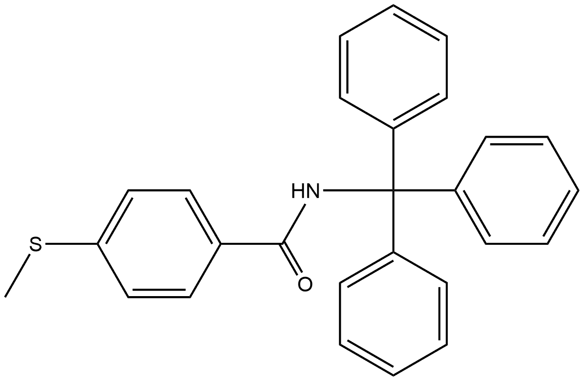 4-(Methylthio)-N-(triphenylmethyl)benzamide Structure