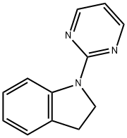 1H-Indole, 2,3-dihydro-1-(2-pyrimidinyl)- Structure