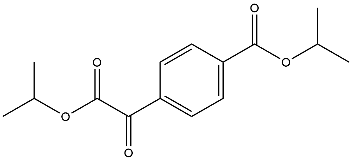 Benzeneacetic acid, 4-[(1-methylethoxy)carbonyl]-α-oxo-, 1-methylethyl ester Structure