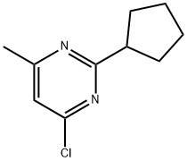 4-Chloro-2-cyclopentyl-6-methylpyrimidine Structure