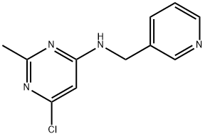 4-Pyrimidinamine, 6-chloro-2-methyl-N-(3-pyridinylmethyl)- Structure