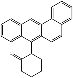 Cyclohexanone, 2-benz[a]anthracen-7-yl- 구조식 이미지