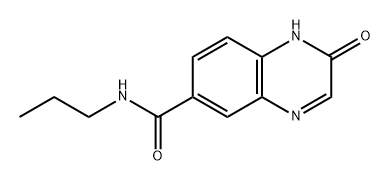 6-Quinoxalinecarboxamide, 1,2-dihydro-2-oxo-N-propyl- Structure