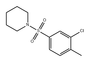 Piperidine, 1-[(3-chloro-4-methylphenyl)sulfonyl]- 구조식 이미지