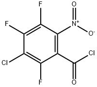 Benzoyl chloride, 3-chloro-2,4,5-trifluoro-6-nitro- Structure