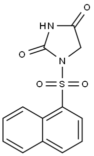 1-(Naphthalen-1-ylsulfonyl)imidazolidine-2,4-dione Structure