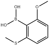 Boronic acid, B-[2-methoxy-6-(methylthio)phenyl]- Structure