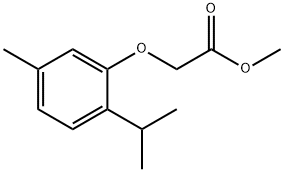 Acetic acid, 2-[5-methyl-2-(1-methylethyl)phenoxy]-, methyl ester Structure