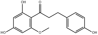 1-Propanone, 1-(2,4-dihydroxy-6-methoxyphenyl)-3-(4-hydroxyphenyl)- Structure