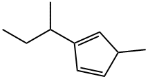 1,3-Cyclopentadiene, 5-methyl-2-(1-methylpropyl)- Structure