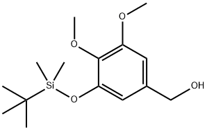 Benzenemethanol, 3-[[(1,1-dimethylethyl)dimethylsilyl]oxy]-4,5-dimethoxy- Structure