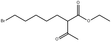 Heptanoic acid, 2-acetyl-7-bromo-, ethyl ester Structure