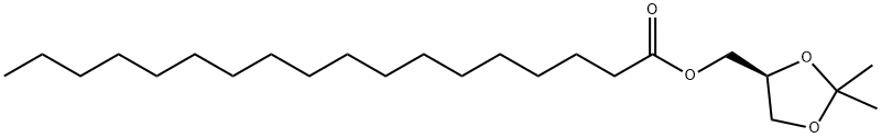 Octadecanoic acid, [(4S)-2,2-dimethyl-1,3-dioxolan-4-yl]methyl ester 구조식 이미지