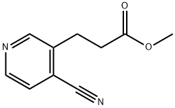 3-Pyridinepropanoic acid, 4-cyano-, methyl ester Structure