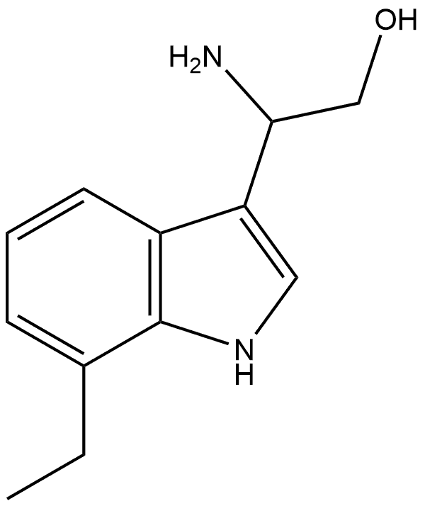 1H-Indole-3-ethanol, β-amino-7-ethyl- 구조식 이미지