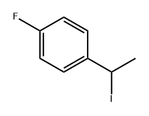 Benzene, 1-fluoro-4-(1-iodoethyl)- Structure